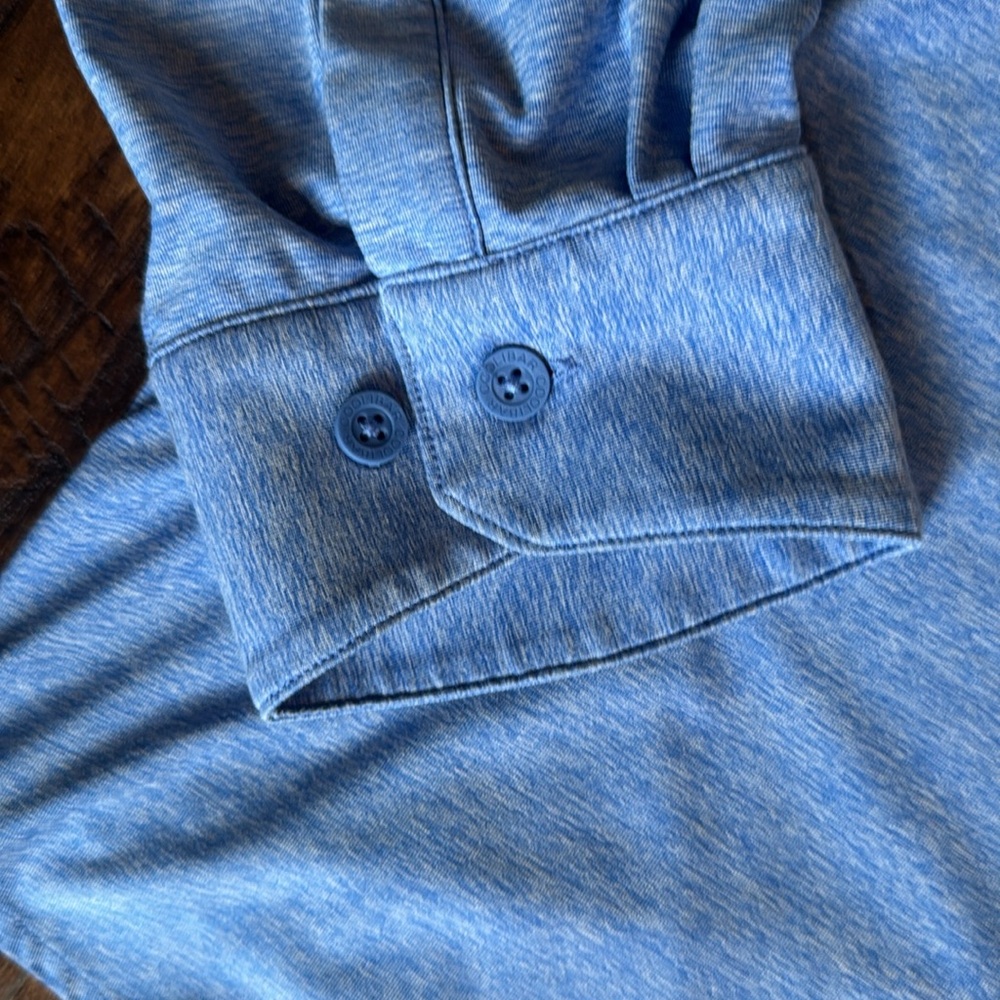 Coolibar Blue Sun Protection Shirt, size large - Picture 3 of 5
